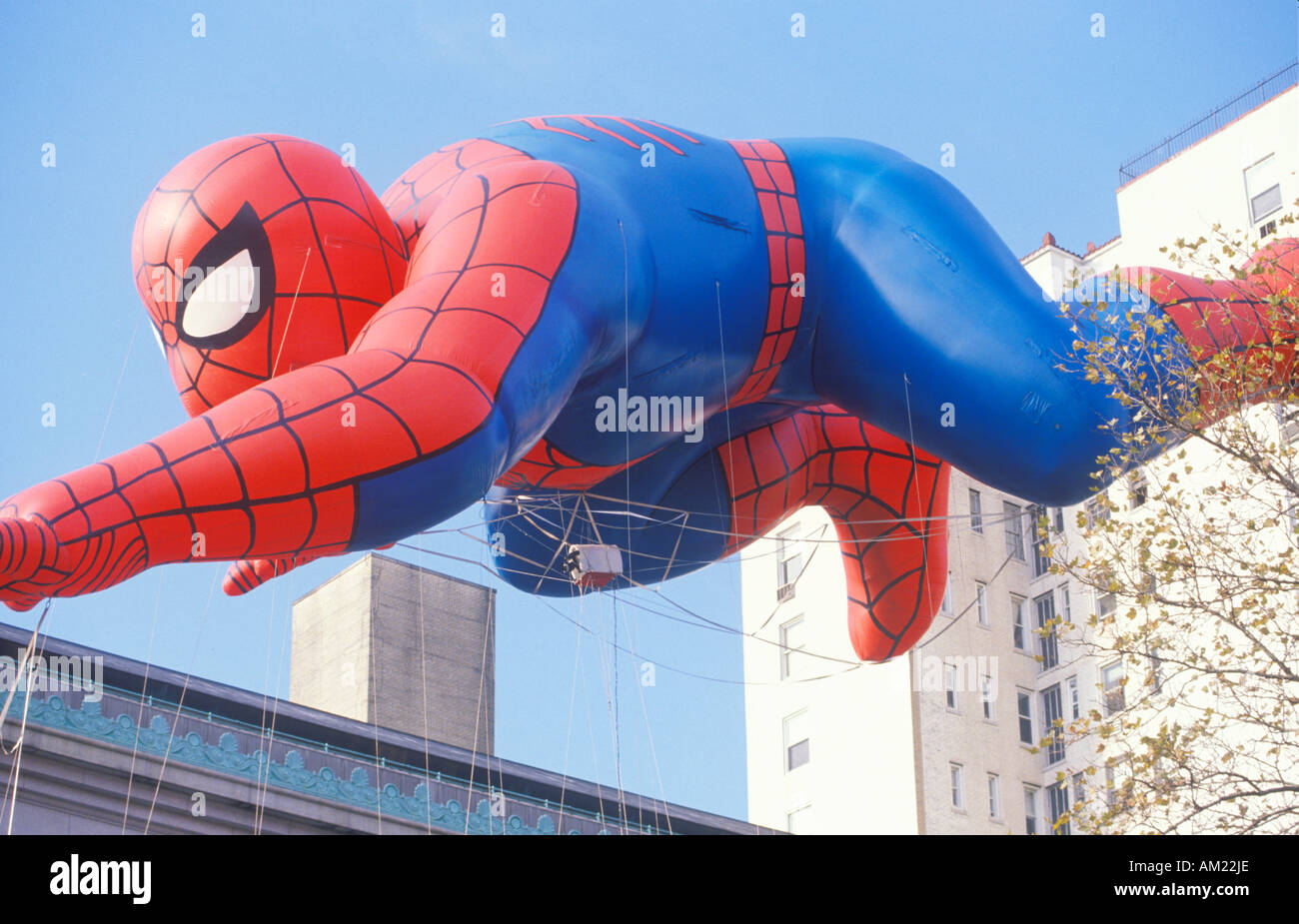 Spiderman palloncino a Macy s la Giornata del Ringraziamento Parade New York City New York Foto Stock