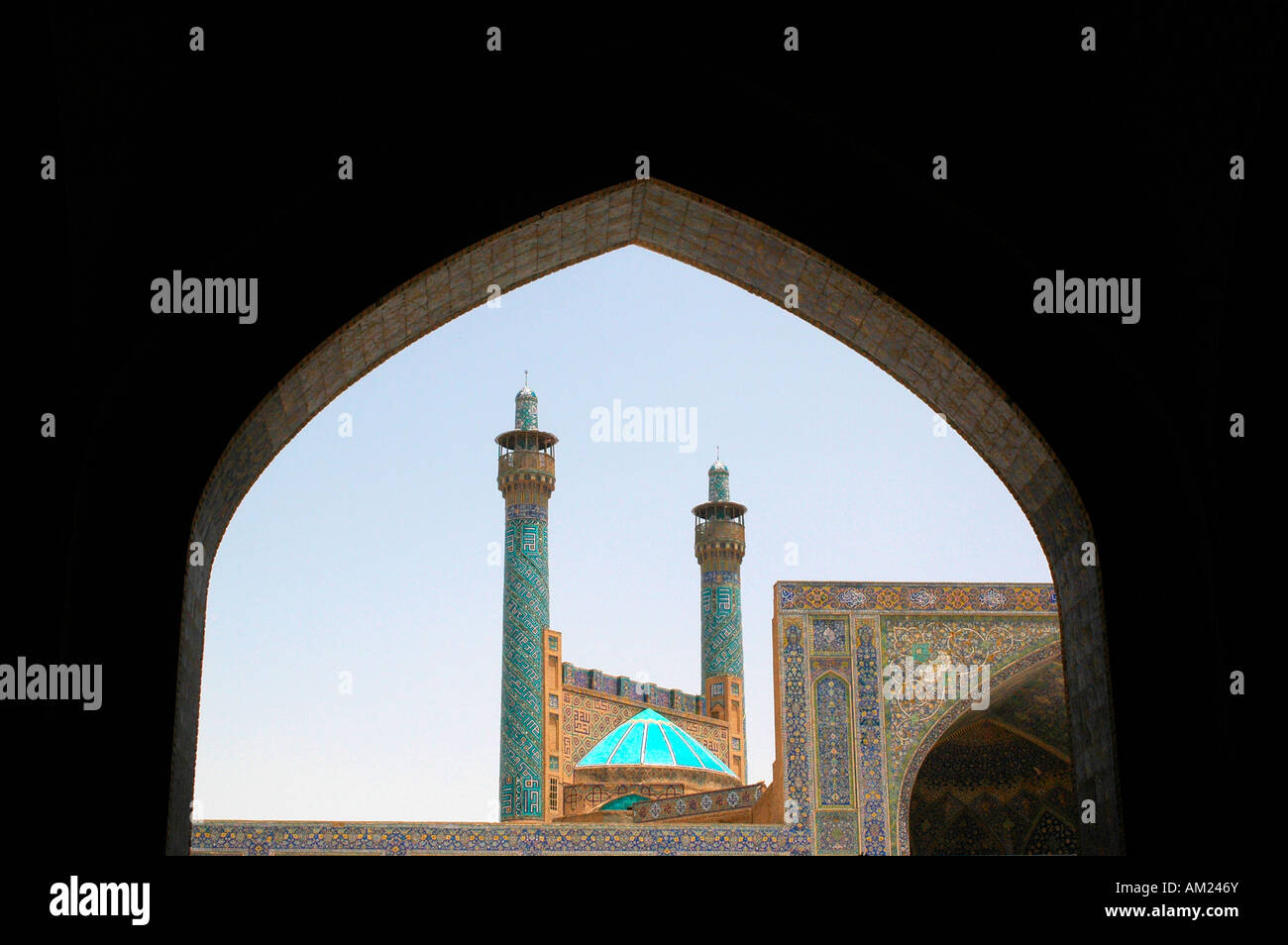 L Imam o Moschea Shah a ESFAHAN Iran Foto Stock