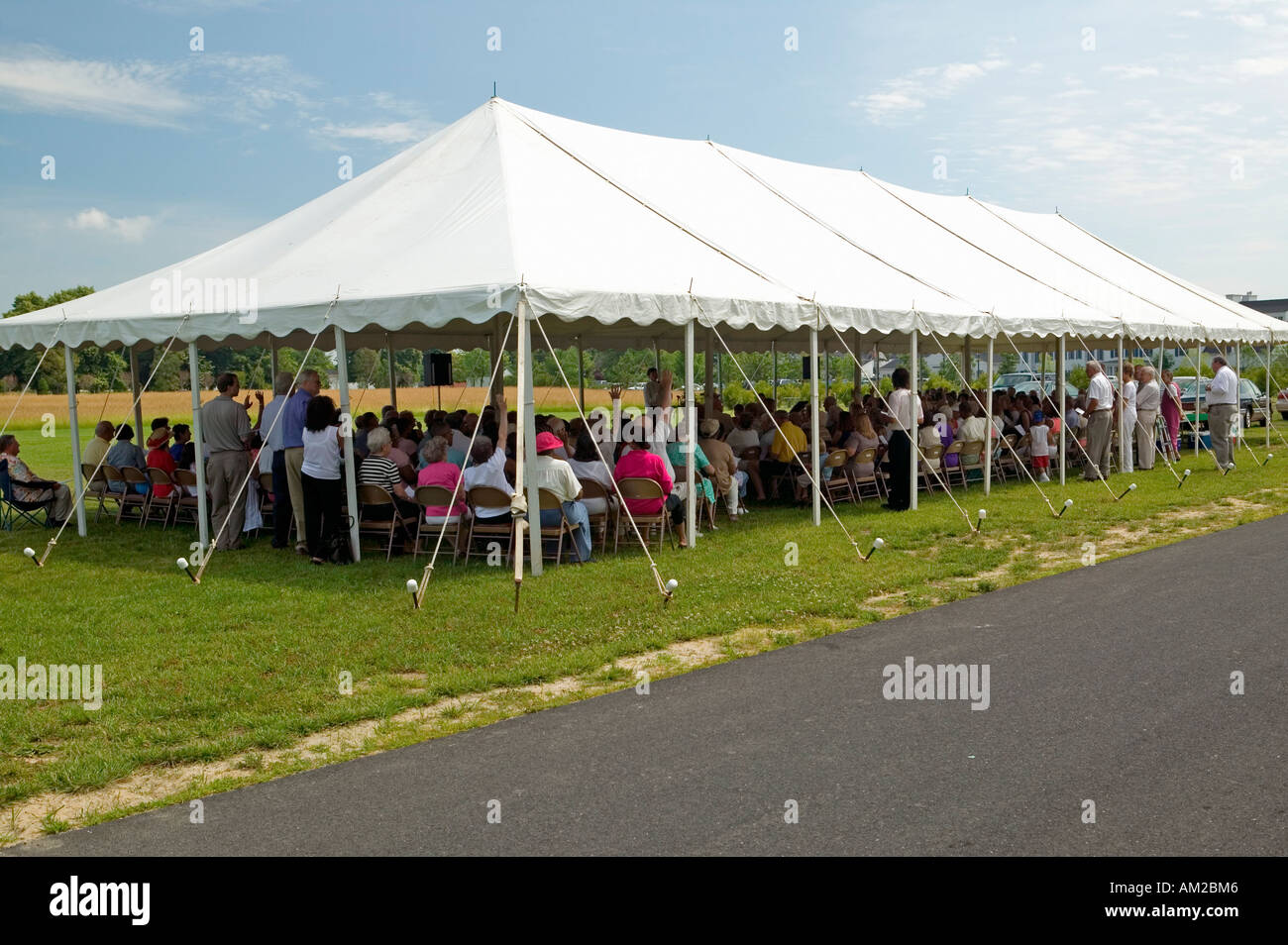 Battista revival tenda a St Michael s Eastern Shore Maryland Foto Stock