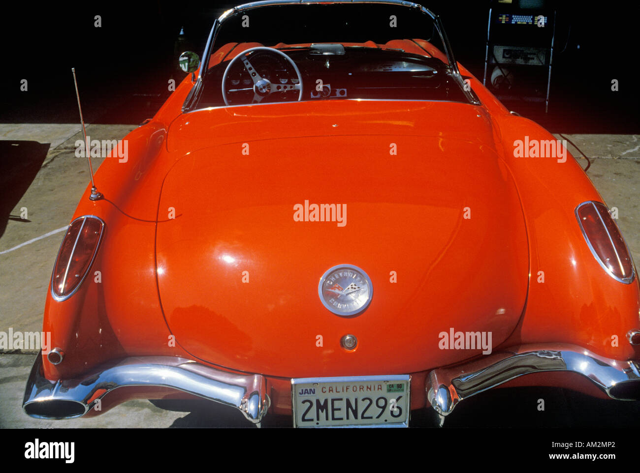 Un 1957 Corvette in Los Angeles California Foto Stock