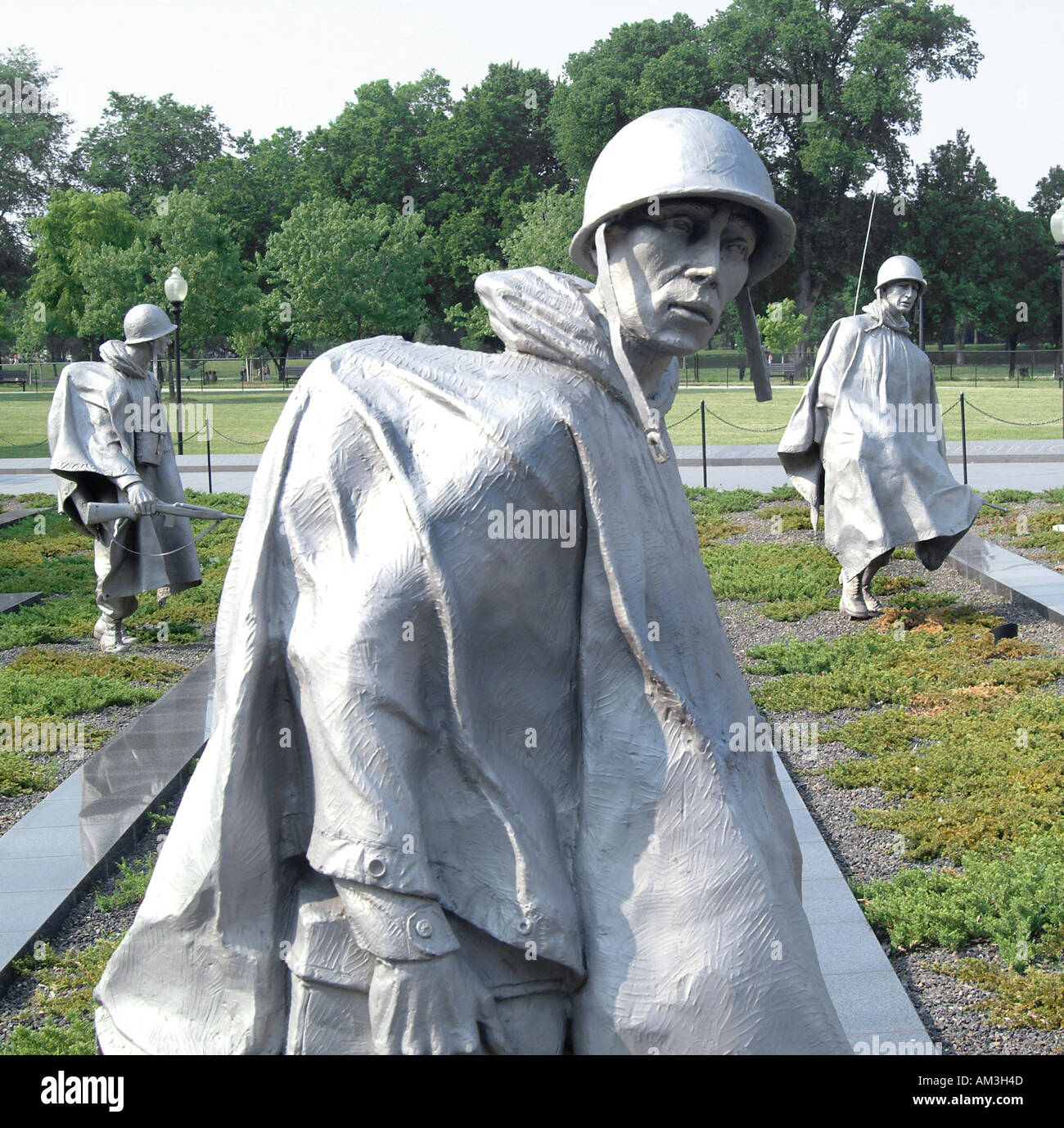 Korean War Memorial Washington DC STATI UNITI D'AMERICA Foto Stock