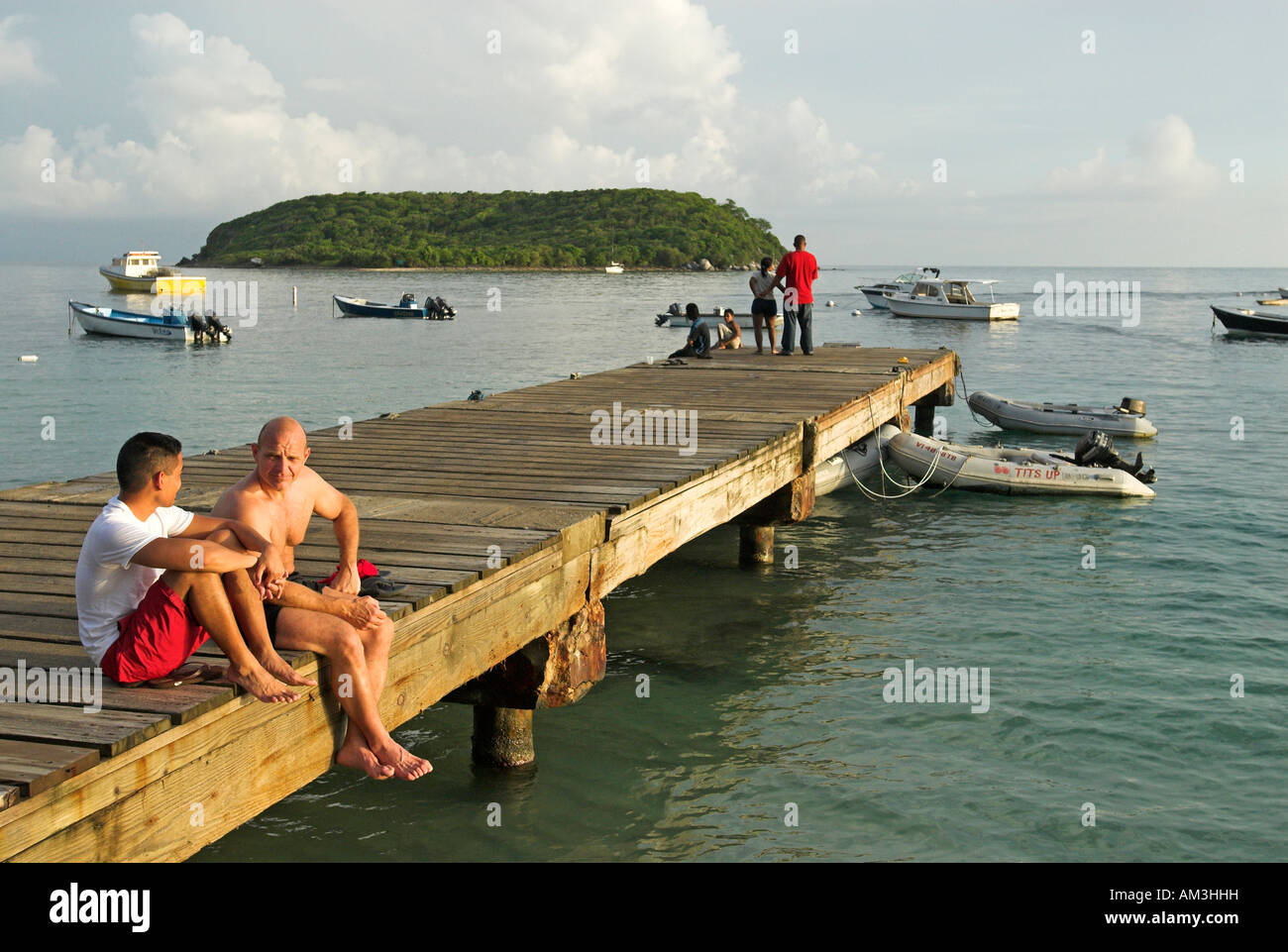 Esperanza borgo isola Vieques Puerto Rico USA Foto Stock