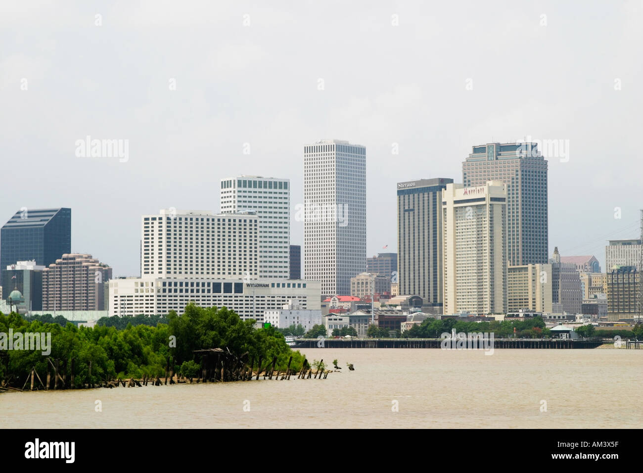 New Orleans sul fiume Mississippi Foto Stock