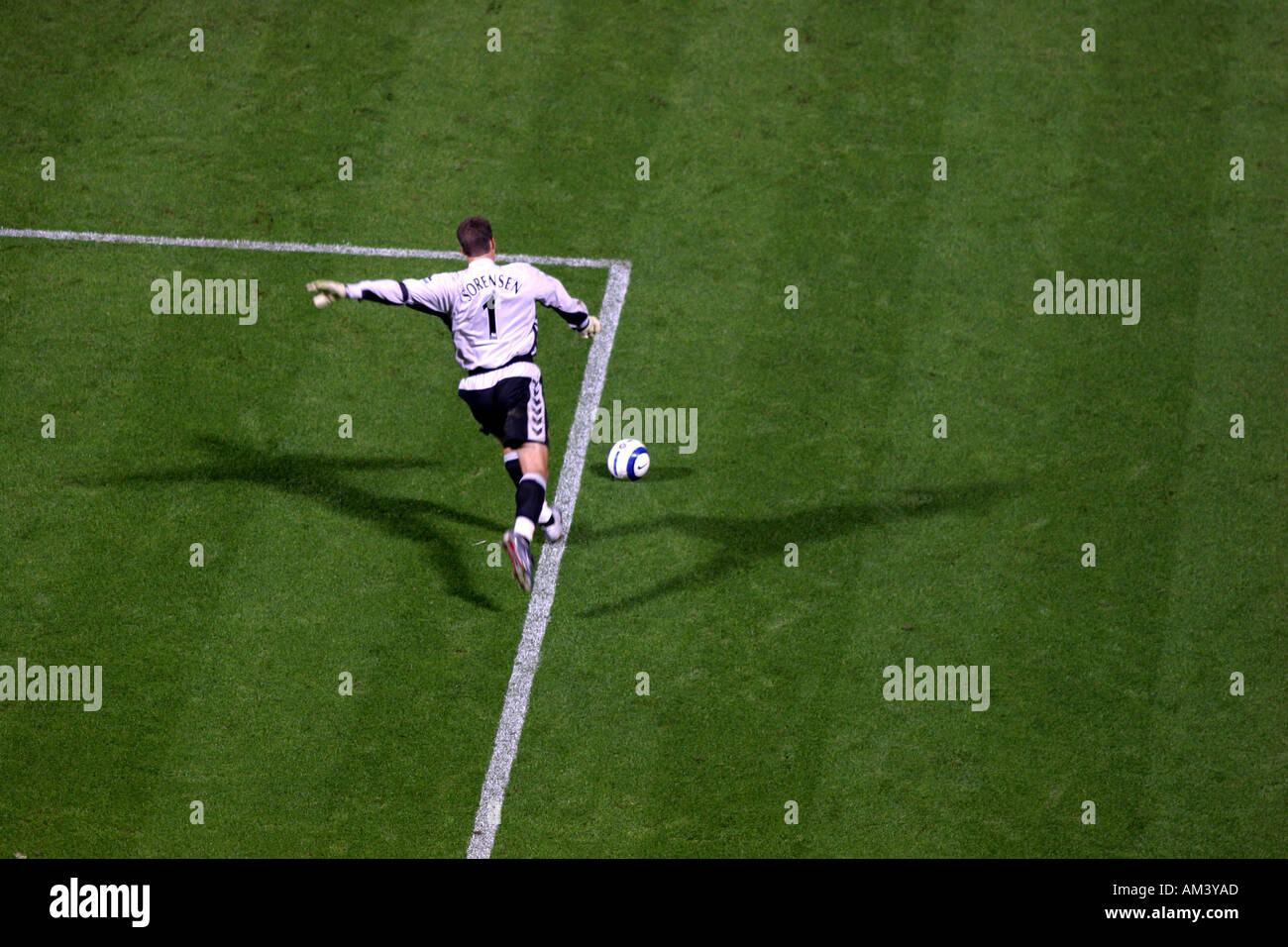 Thomas Sorensen, West Ham v Aston Villa, Upton Park, 12 Settembre 2005 Foto Stock