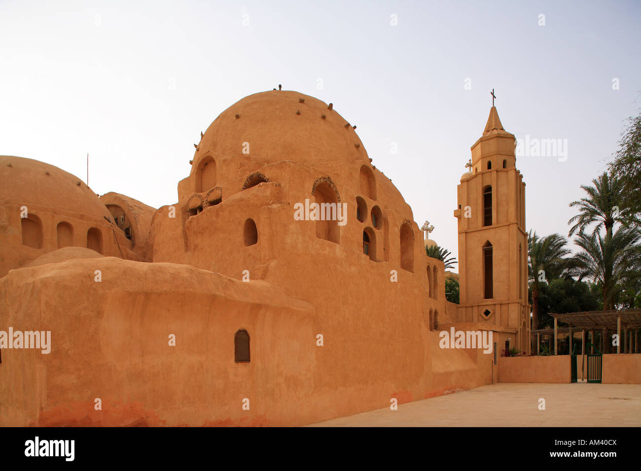 Egitto, Western Desert, Wadi Natrun, Monastero copto di San Pschoi (Deir Anba Bishoi) Foto Stock