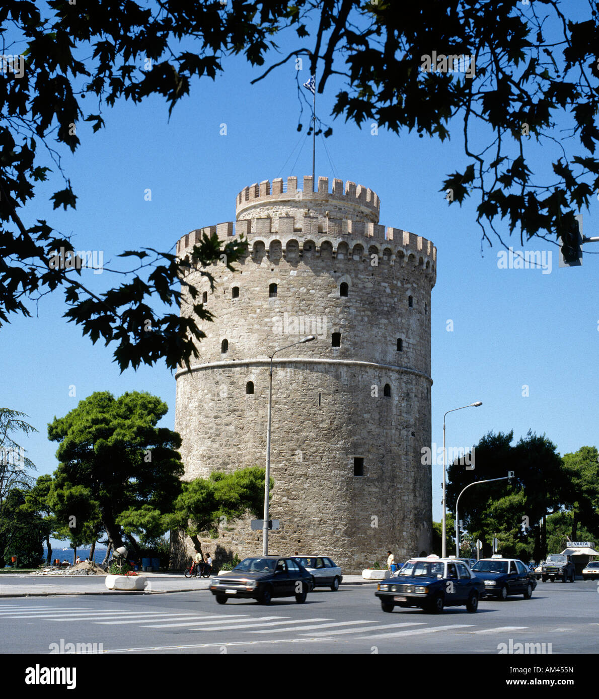 La Torre Bianca di Salonicco in Grecia Foto Stock