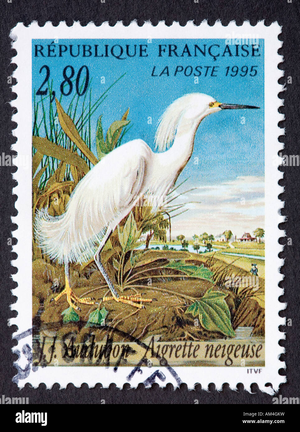 Il francese francobollo Foto Stock