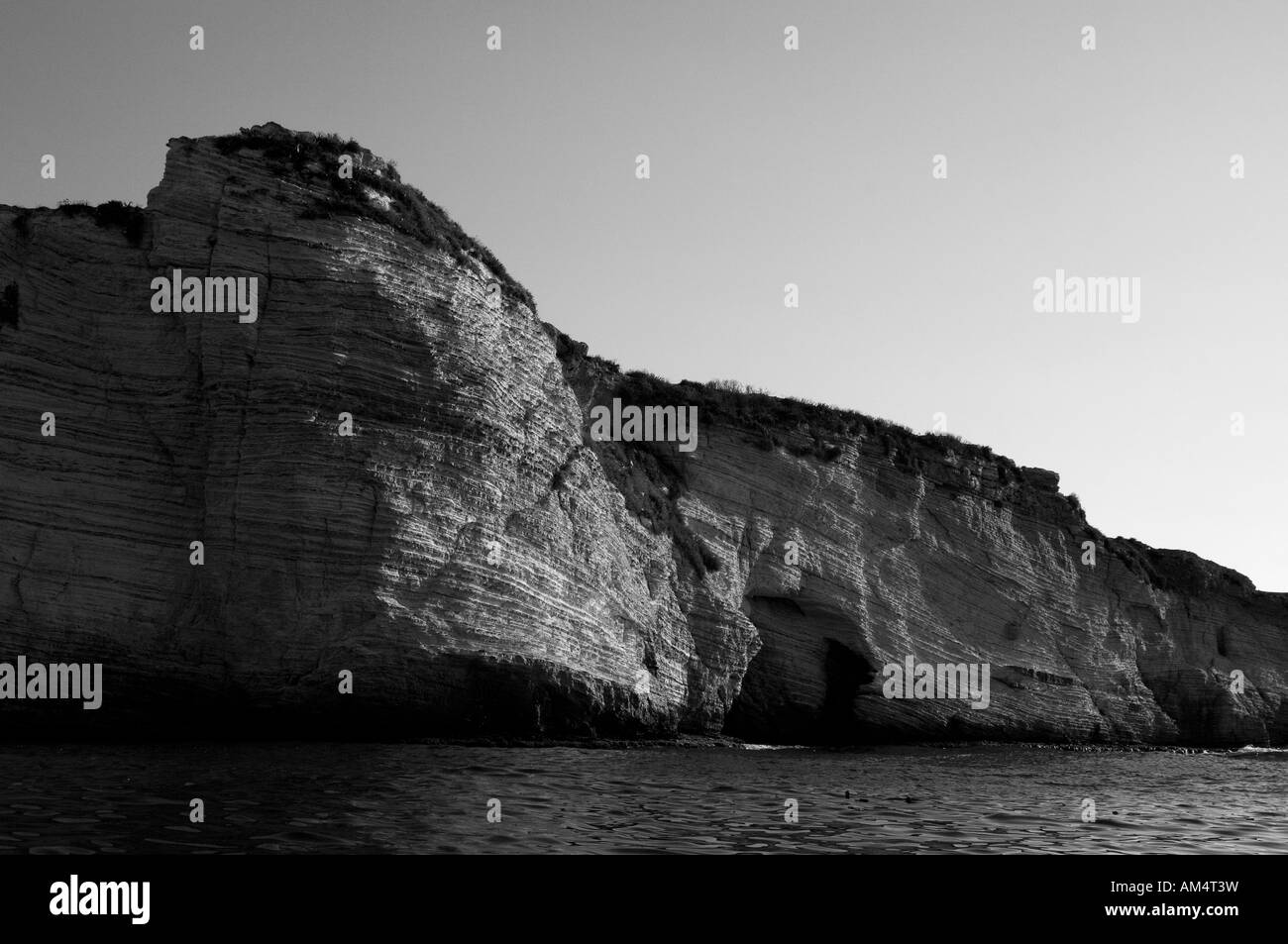 Spiaggia Rocciosa Beirut Libano Foto Stock