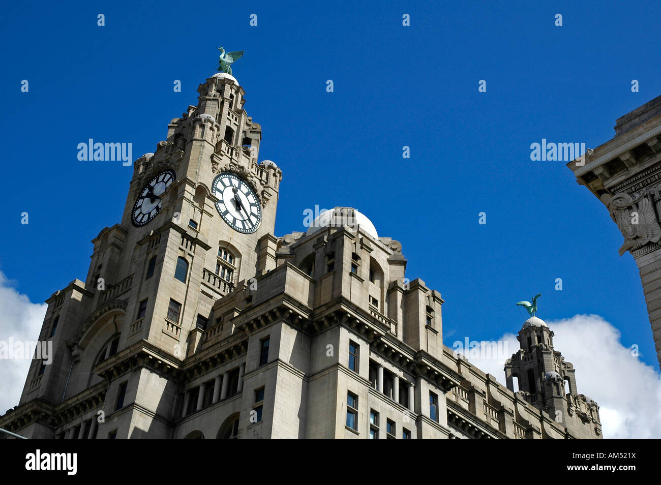 Il liver building,liverpool,Inghilterra Foto Stock