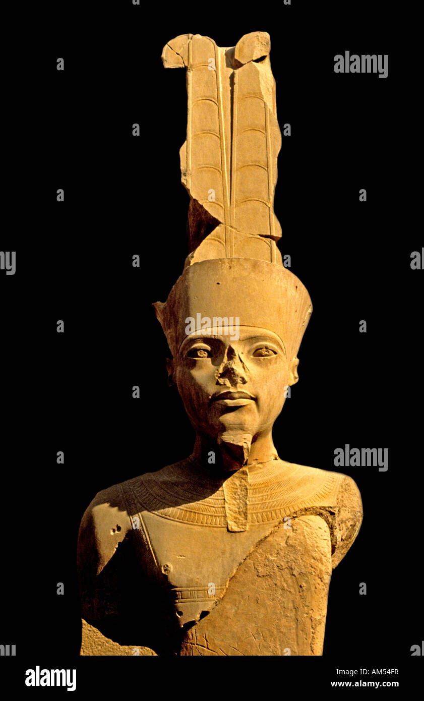 Tempio di Karnak East Bank Luxor superiore egiziano Egitto Foto Stock