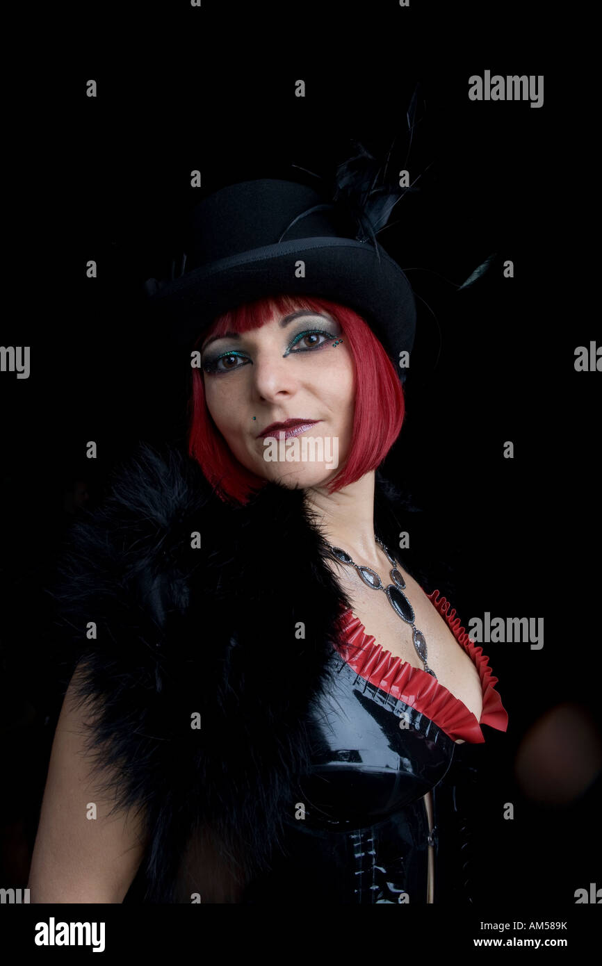 donna di Goth Foto Stock