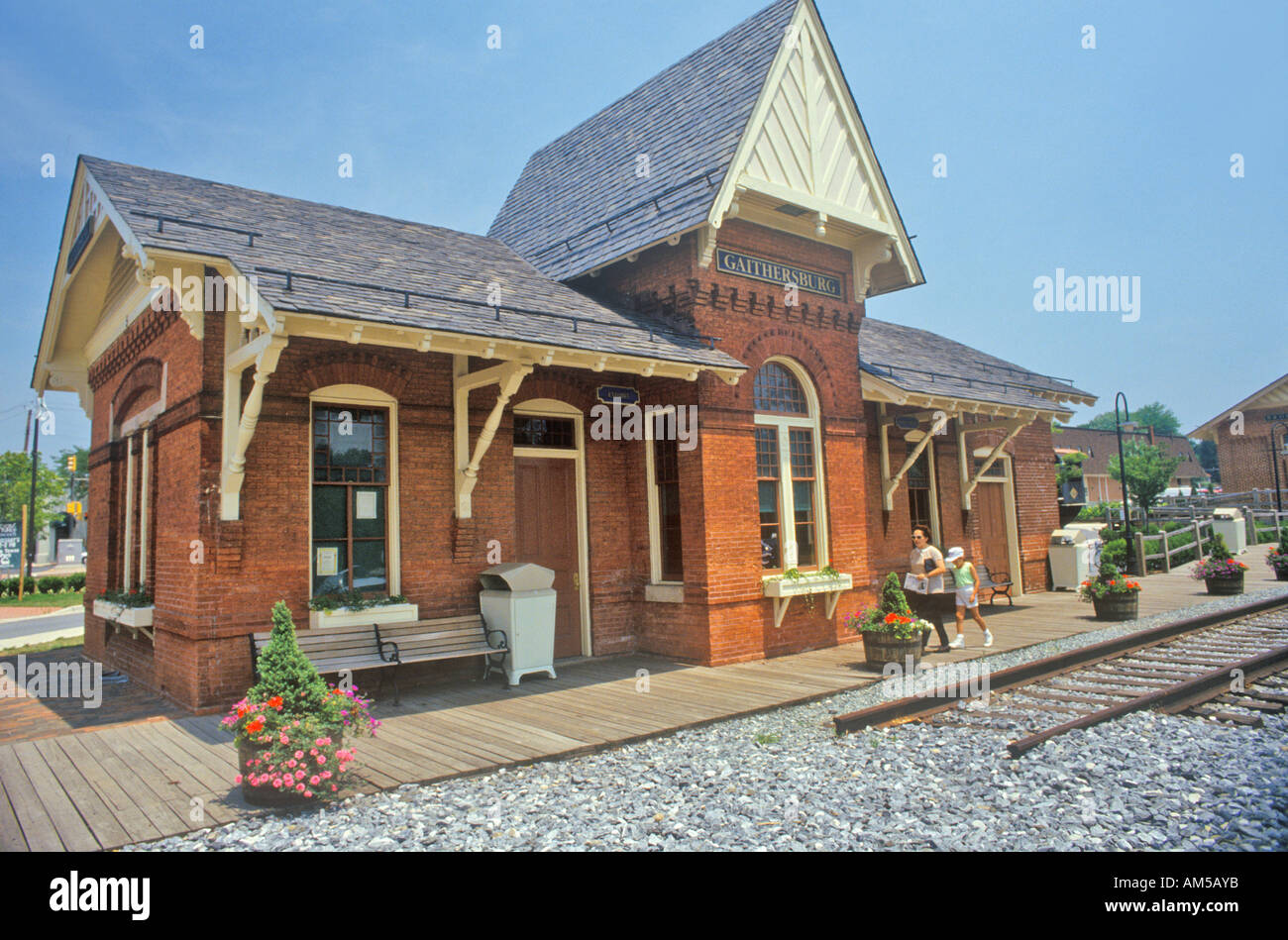 Vecchia Stazione Ferroviaria Gaithersburg Maryland Foto Stock