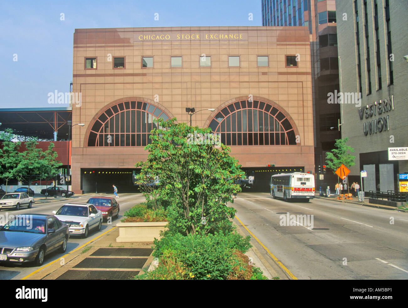La Borsa di Chicago Chicago Illinois Foto Stock