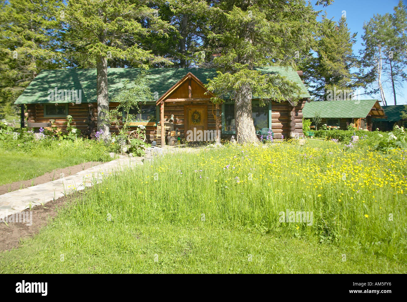 Lodge di Taft Ranch in Centennial Valley Lakeview MT Foto Stock