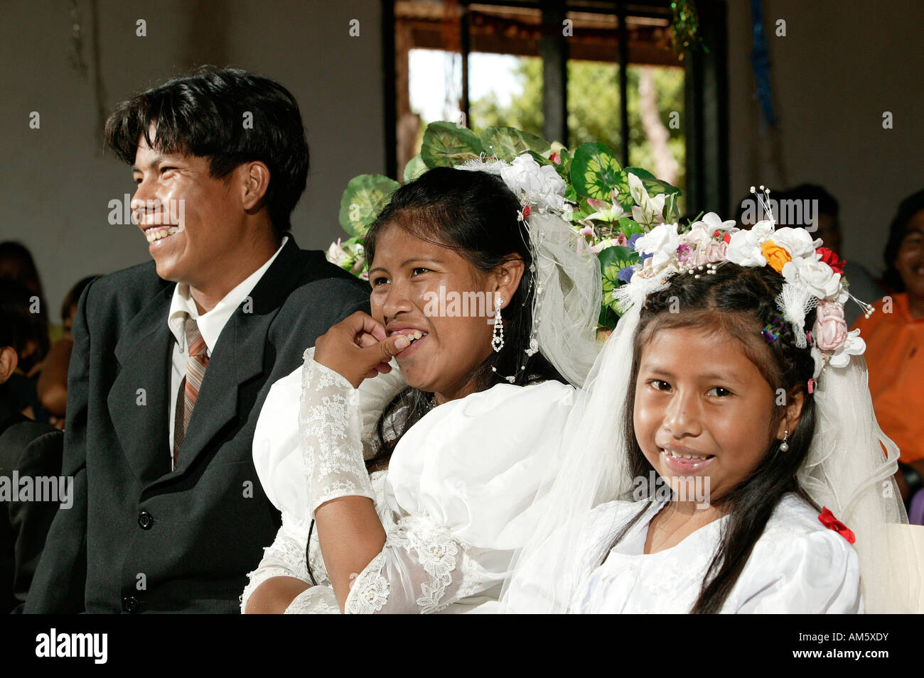 Matrimonio indiano, Loma Plata, Chaco, Paraguay, Sud America Foto Stock
