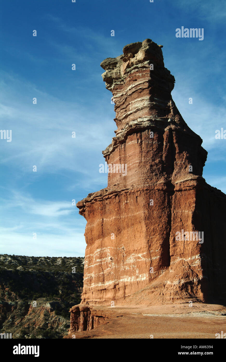 Il faro a Palo Duro Canyon, a nord di Texas STATI UNITI Foto Stock