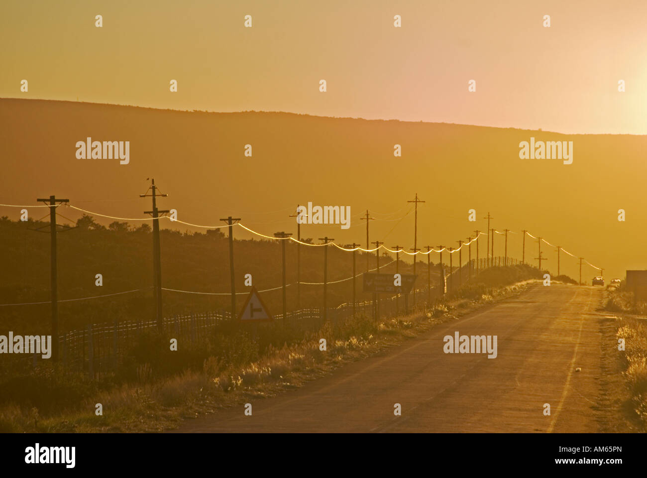 Street lungo la Garden Route, Sud Africa e Africa Foto Stock