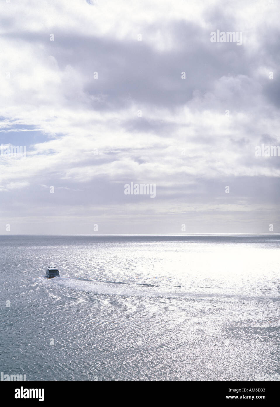 Mare una barca Nuova Caledonia Foto Stock