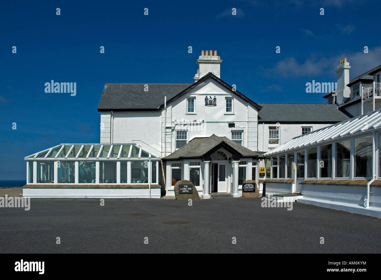 Il lands end hotel,cornwall,Inghilterra Foto Stock