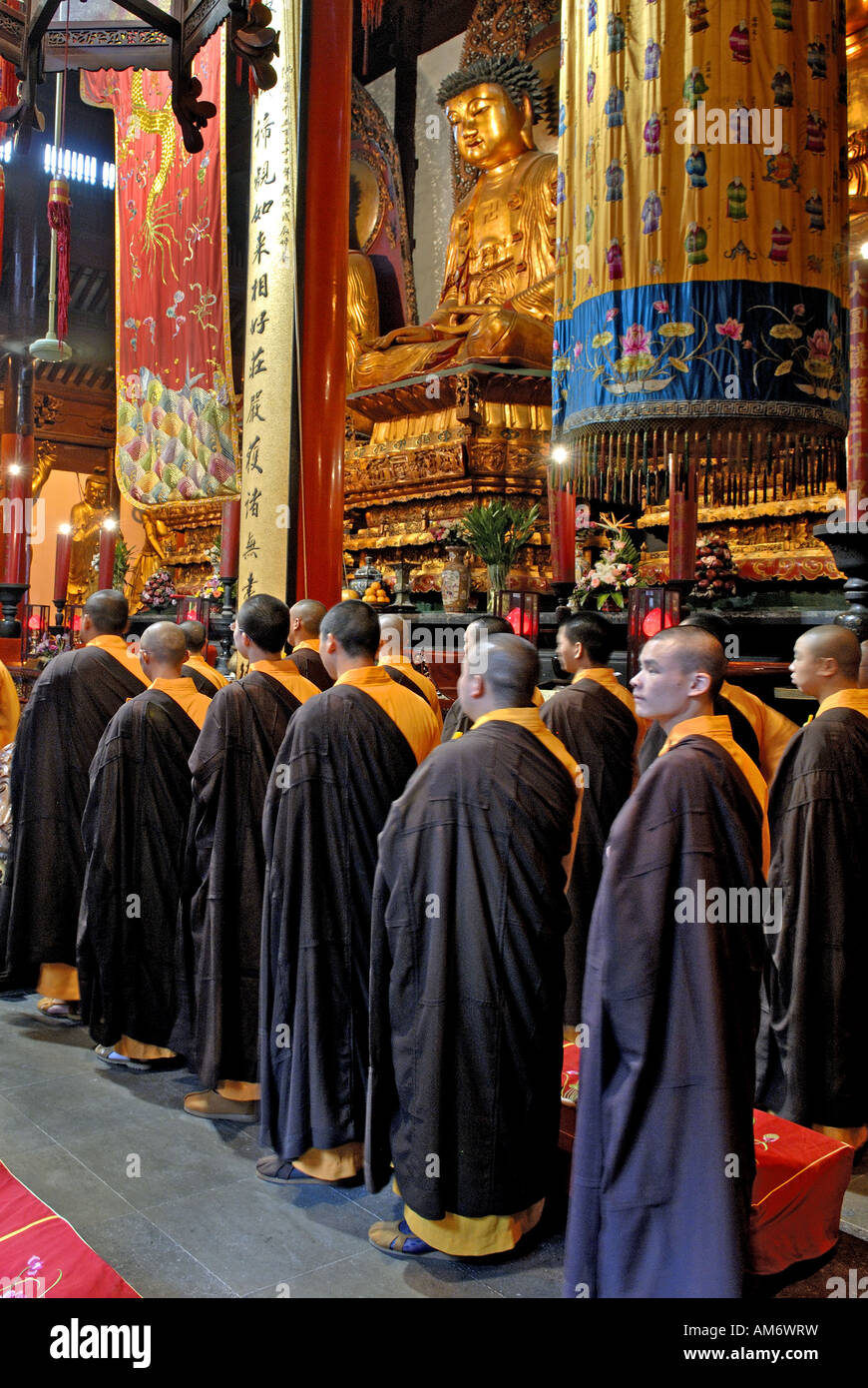 Shanghai il Tempio del Buddha di Giada P R della Cina Foto Stock