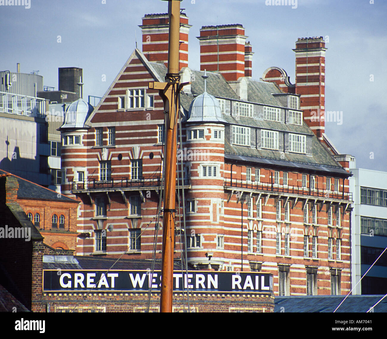 Stella Bianca ora uffici Albion House 1897 su James Street Liverpool Foto Stock