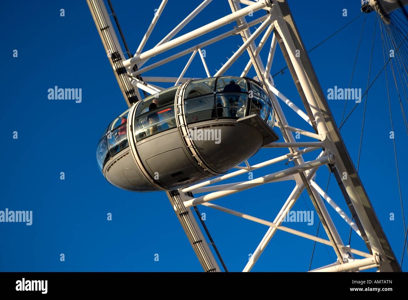 London Eye ruota panoramica Ferris pod in dettaglio Foto Stock