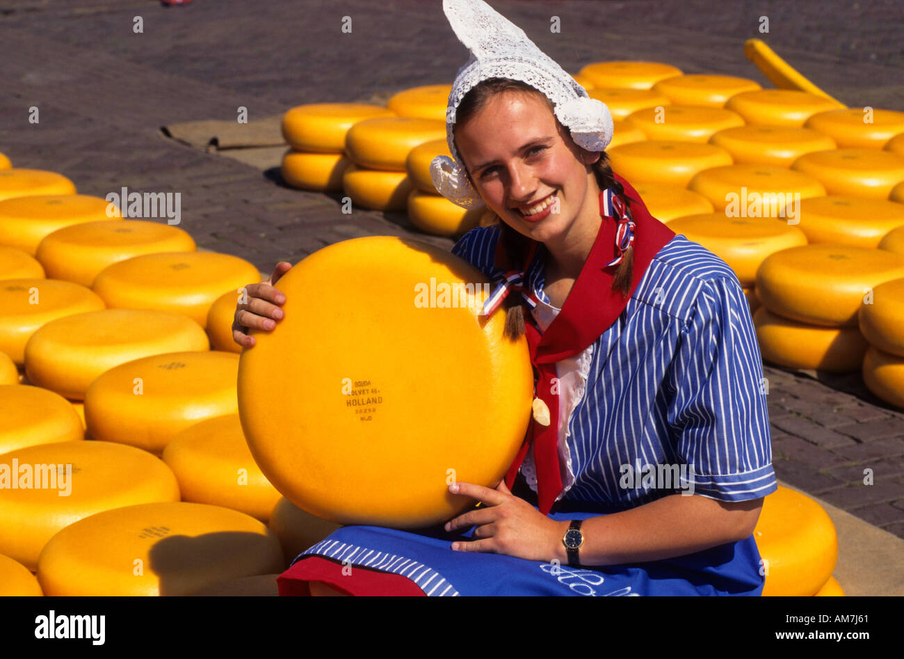 Alkmaar Paesi Bassi Olanda formaggio olandese della città Foto Stock