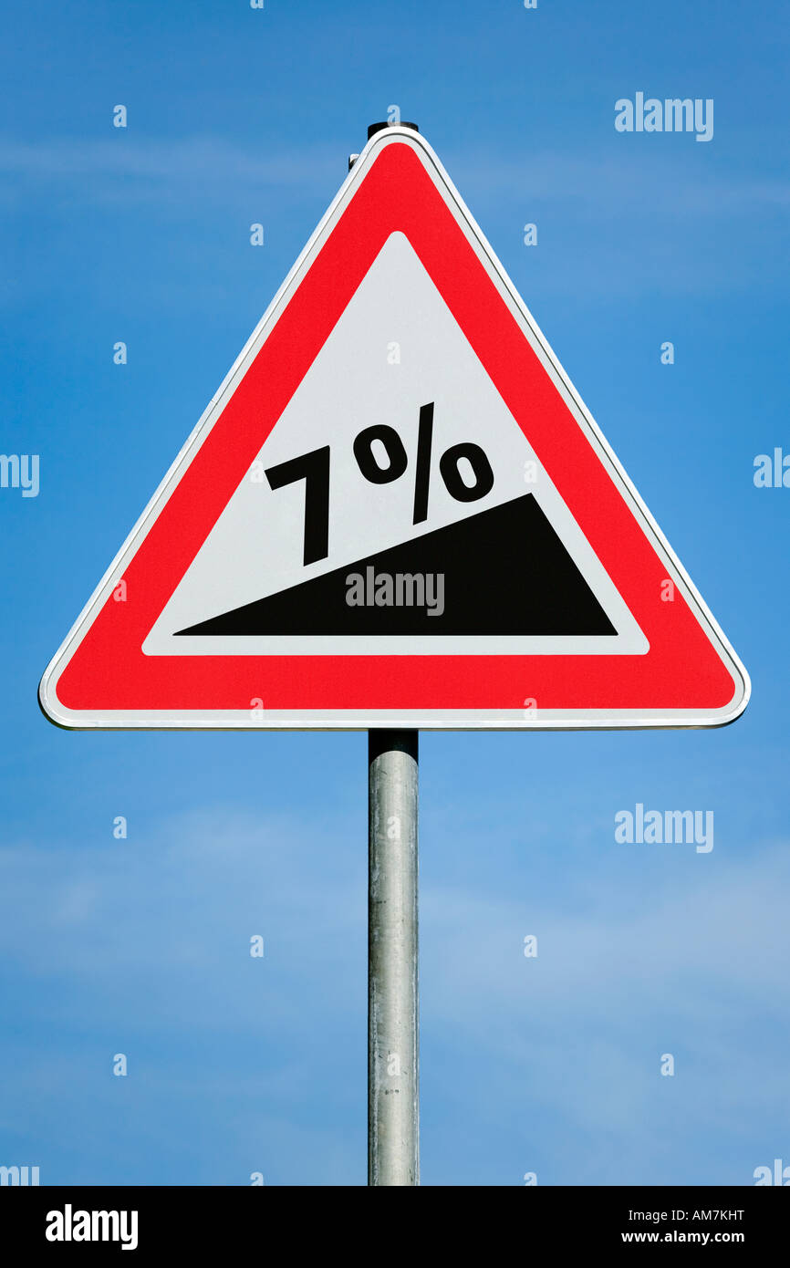 7 % di utile dividendo fiscale aumento del guadagno gradiente - immagine simbolica - serie Foto Stock