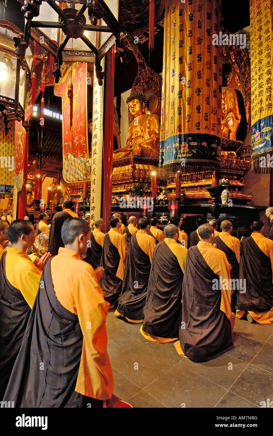 Shaghai il Tempio del Buddha di Giada P R della Cina Foto Stock