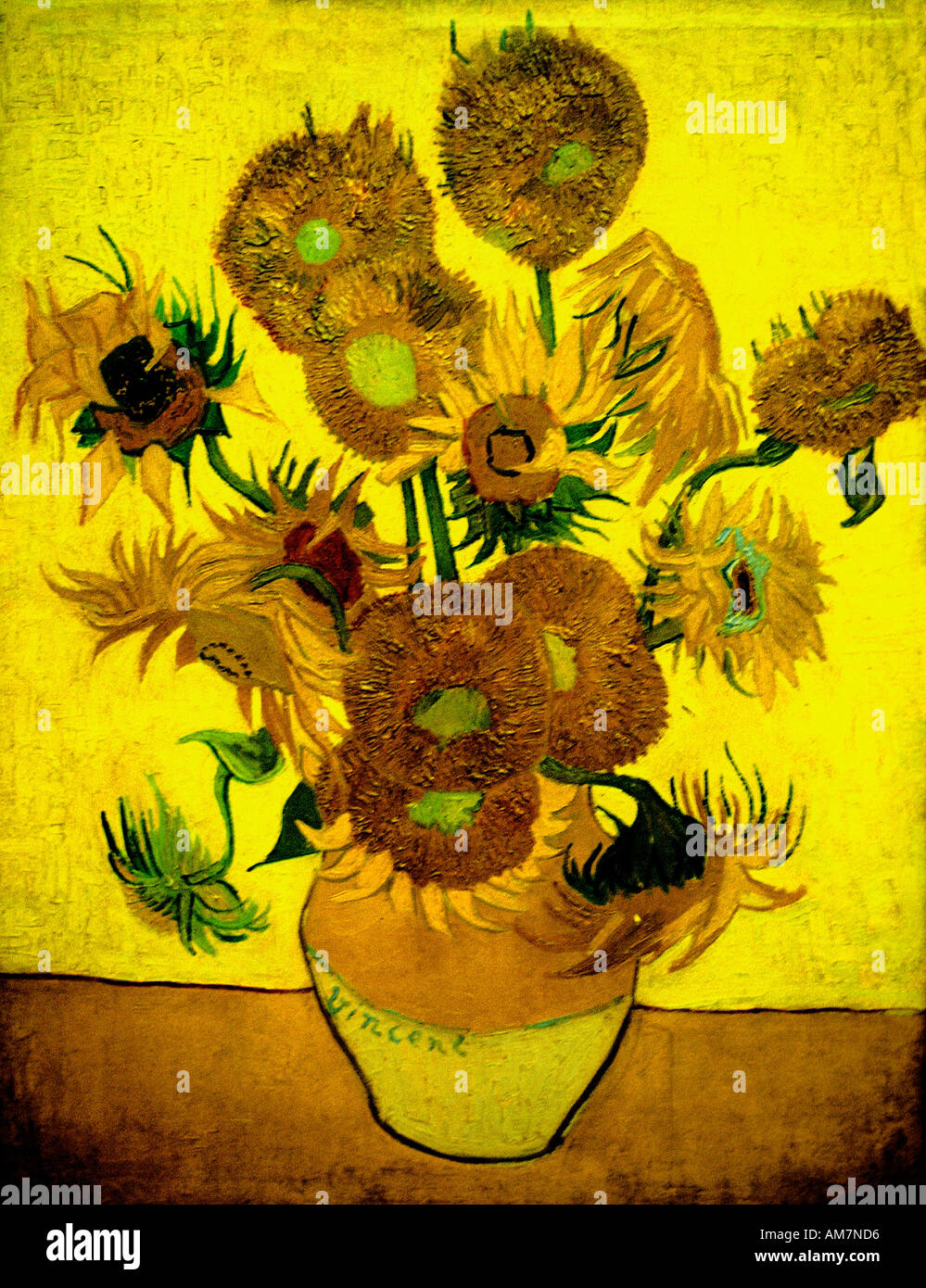Vincent van Gogh 1853-1890 Paesi Bassi olandese Girasoli Foto Stock