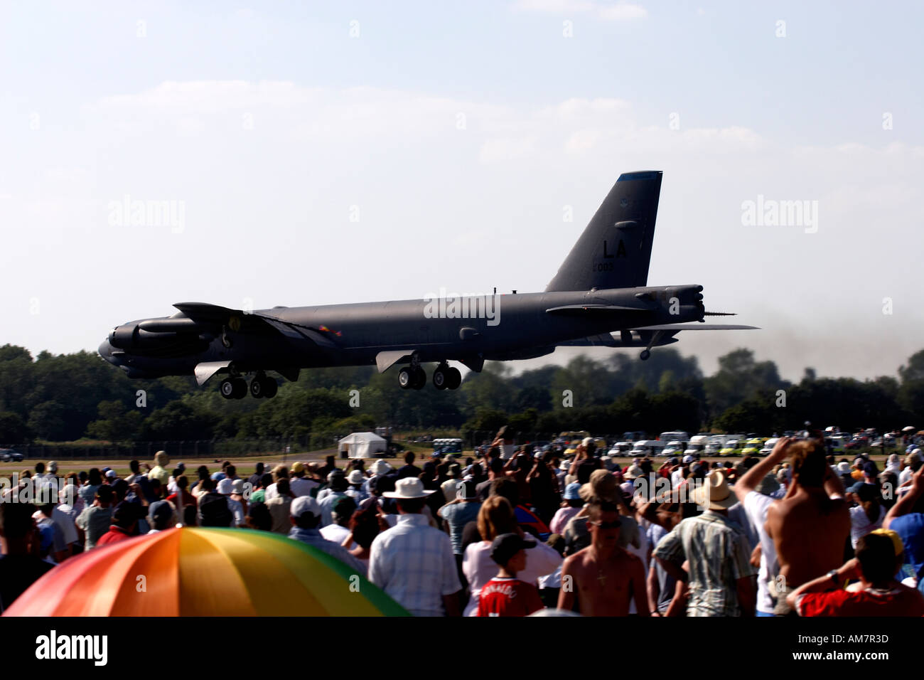 Boeing B 52H Stratortress United States Air Force sbarco presso il Royal International Air Tattoo RAF Fairford 2005 Foto Stock