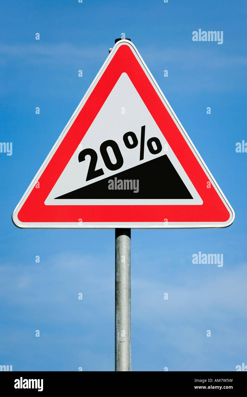 20 % di utile dividendo fiscale aumento del guadagno gradiente - immagine simbolica - serie Foto Stock