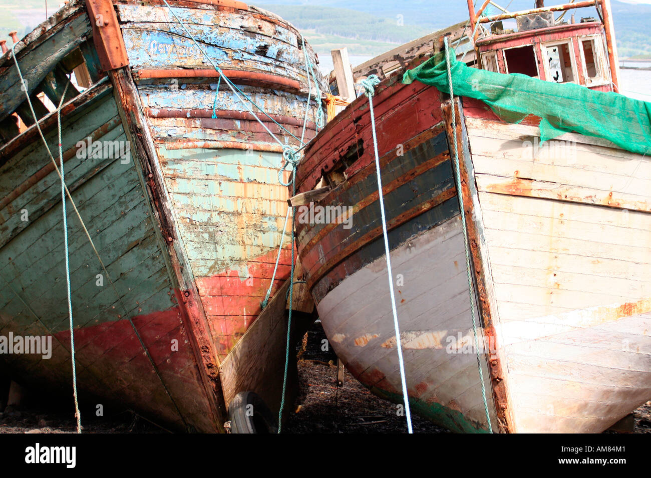 Naufragio, Salen, Isle of Mull, costa ovest della Scozia, Regno Unito Foto Stock