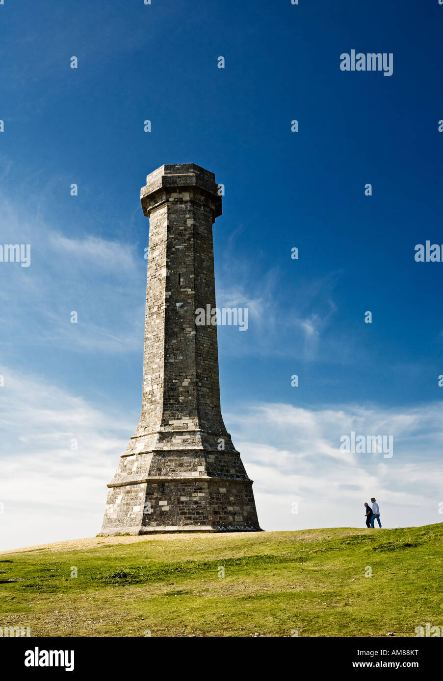 Hardy Monument sul Blackdown Hills vicino Portesham, Dorset, England, Regno Unito Foto Stock
