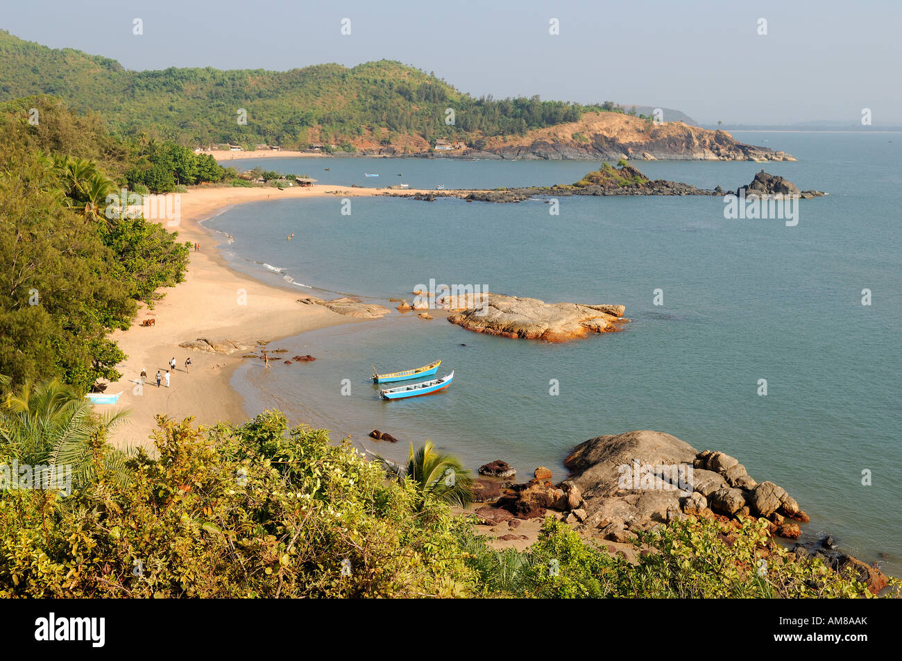 India, Karnataka, Gokarna, Om Beach Foto Stock