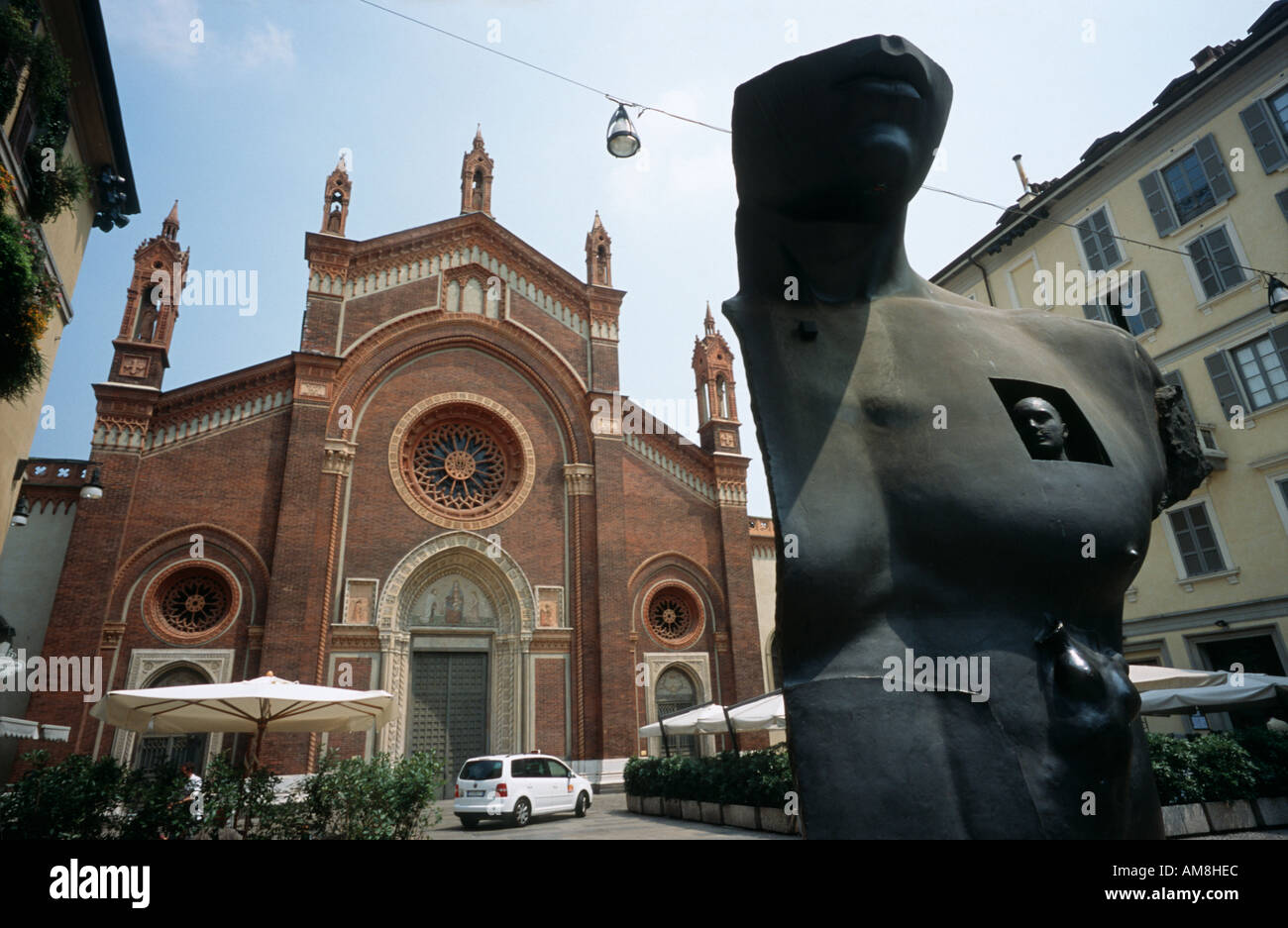 Milano Italia la chiesa di Santa Maria del Carmine Foto Stock