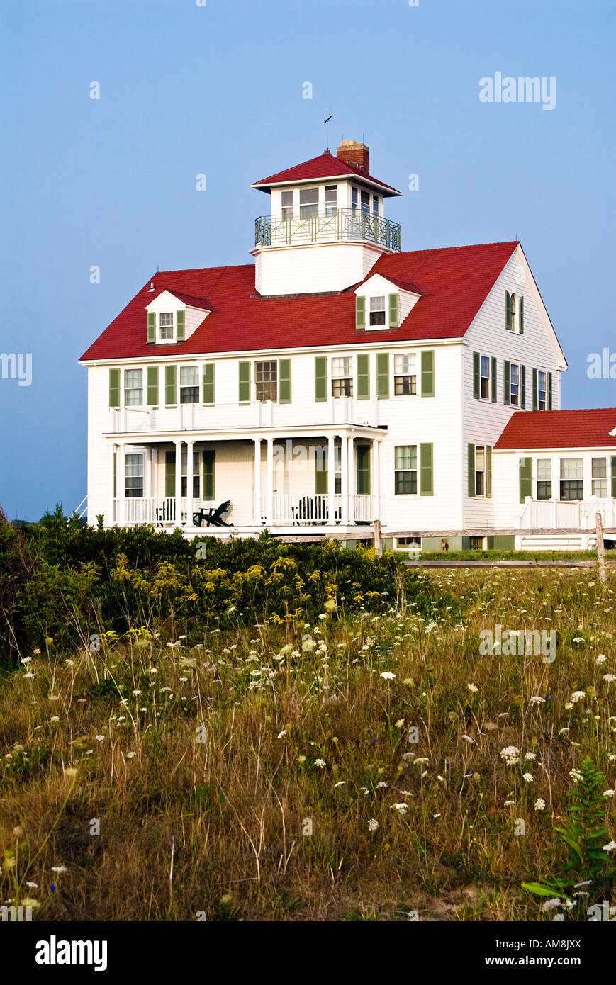 Stazione della guardia costiera, 'Coast Guard Beach", "Cape Cod National Seashore', Eastham, Cape Cod, MA, Massachusetts Foto Stock