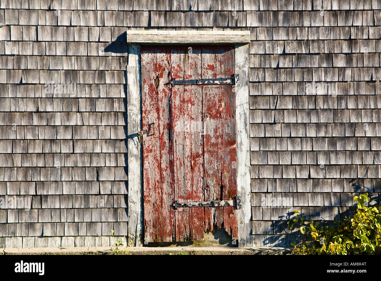 Porta rustica e herpes zoster Cape Cod MA Foto Stock