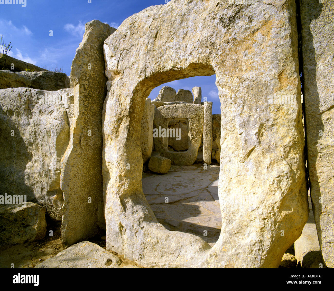 MT - Malta: Hagar Qim Temple Foto Stock