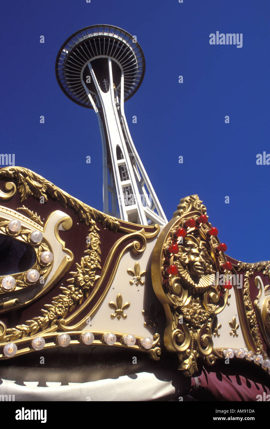 Lo Space Needle Seattle Washington Foto Stock