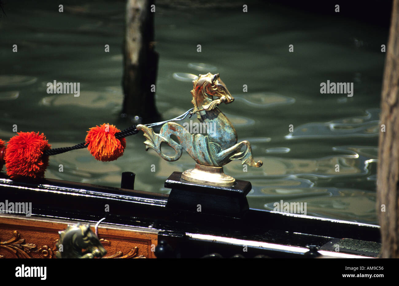 Dettaglio Gondola Venezia Foto Stock