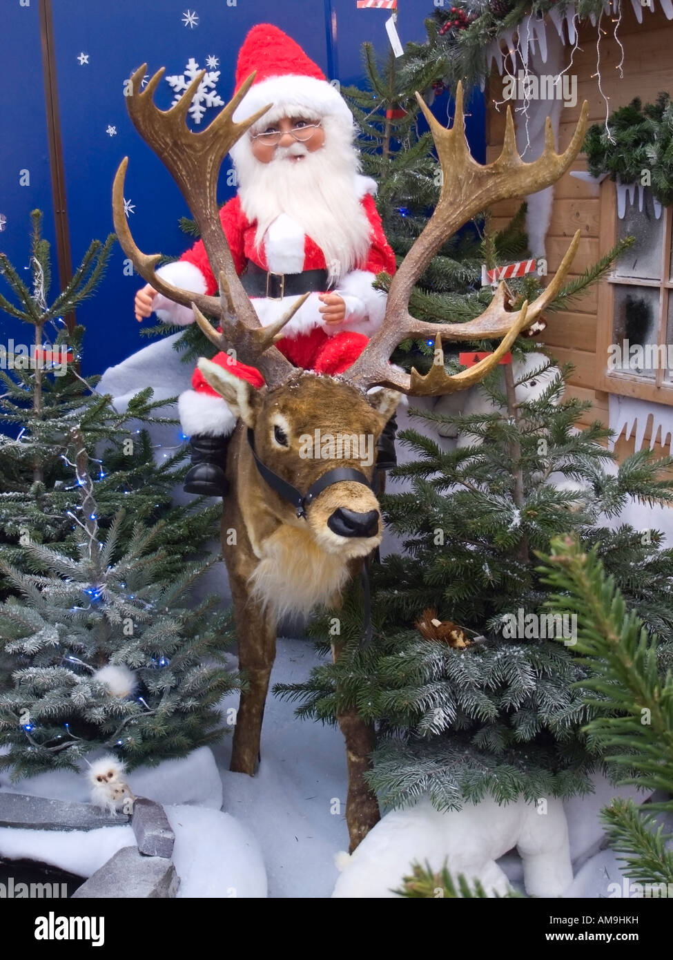 Santa Grotta del giardino in centro Foto Stock