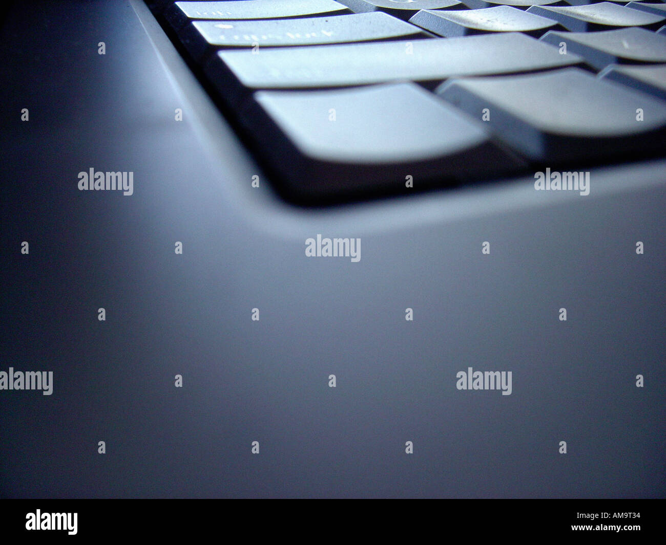 Closeup ancora in vita della tastiera del computer di un Apple Macintosh Mac portatile spazio di copia Foto Stock