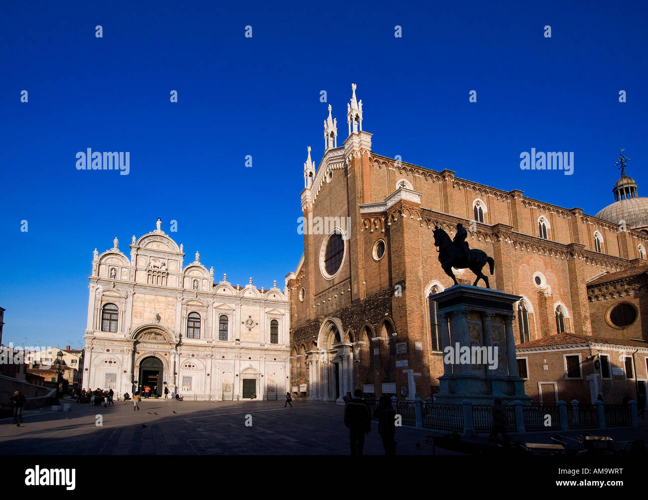 Chiesa dei Santi Giovanni e Paolo, SS.Giovanni e Paolo ,,Schola di San Marco , scuola di St.segna,Venezia, Italia Foto Stock