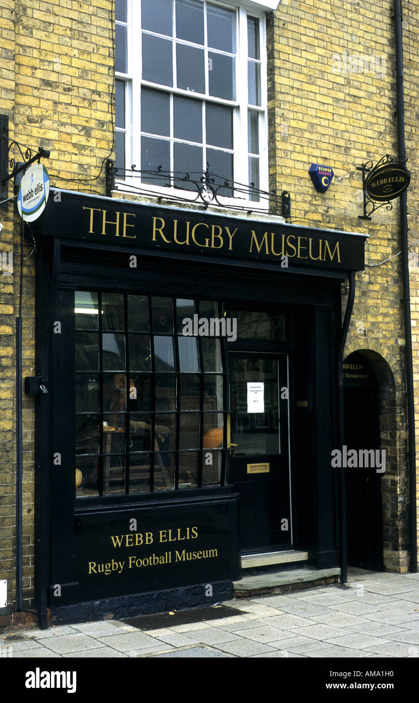 Il Museo di Rugby, Rugby, Warwickshire, Inghilterra, Regno Unito Foto Stock