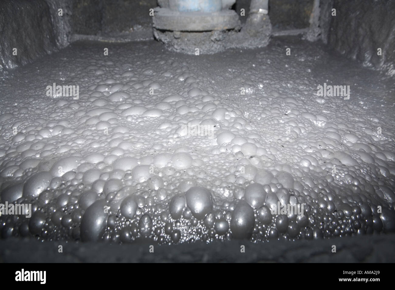 Processo di flottazione in miniera Eskay Mill Creek Gold Mine BC Foto Stock