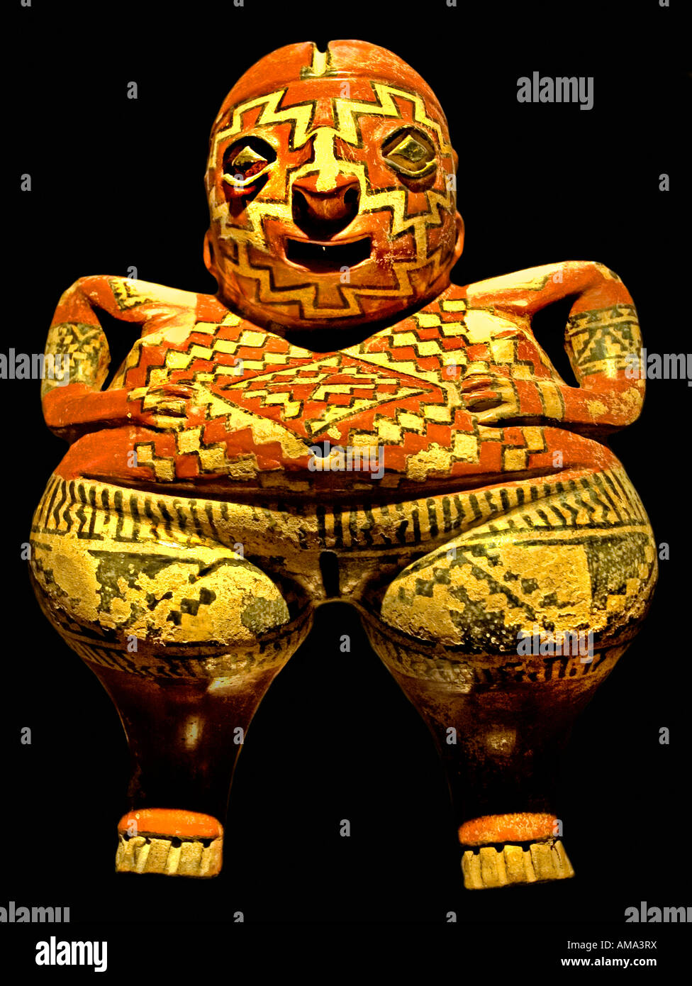 Statua Chupicaro Messico, VII VIII secolo a.c. terracotta colombiano nuovamente la fertilità simbolo di fecondità Foto Stock
