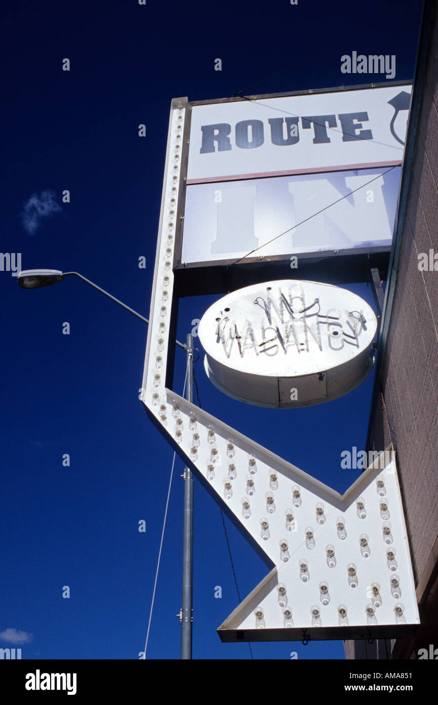 Motel segno Williams Arizona USA Foto Stock
