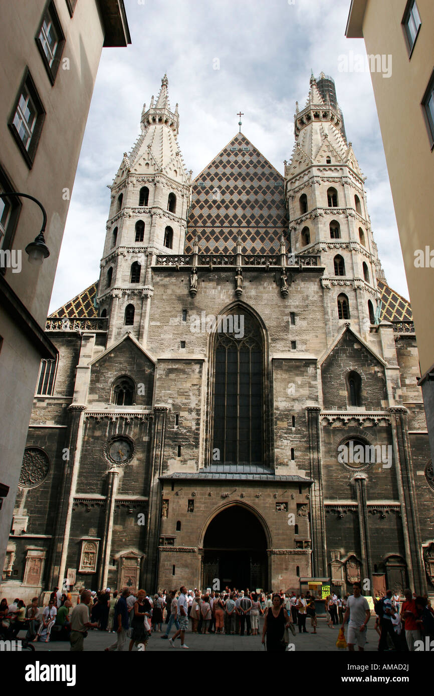 Agosto 2008 - Saint Stephan Cattedrale Vienna Austria Foto Stock