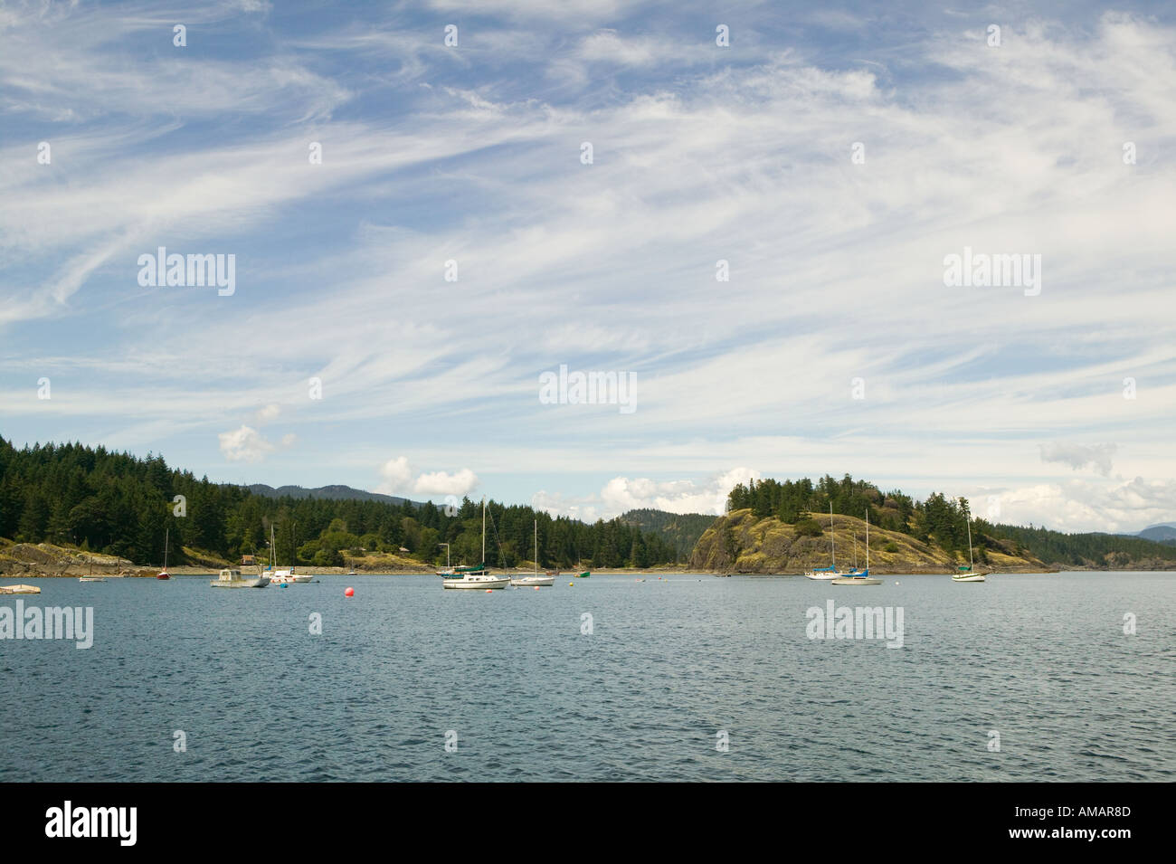 Isola di quadra della Columbia britannica in Canada Foto Stock